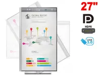 Монітор HP EliteDisplay E273Q / 27" (2560x1440) IPS / 1x HDMI, 1x DP, 1x VGA, 2x USB 3.0, 1x USB Type-C / VESA 100x100 / Pivot б/в