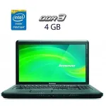 Ноутбук Б-клас Lenovo G550 / 15.6" (1366x768) TN / Intel Pentium T4500 (2 ядра по 2.3 GHz) / 4 GB DDR3 / 120 GB SSD / Intel GMA Graphics 4500M / WebCam б/в