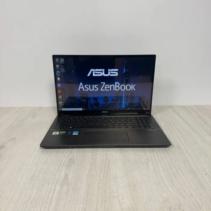 Ігровий ультрабук-трансформер Asus ZenBook Flip Q537FD / 15,6" (3840x2160) IPS Touch / Intel Core i7-10510U (4 (8) ядра по 1,8 - 4,9 ГГц) / 16 ГБ DDR4 / 512 ГБ SSD NVMe / nVidia GeForce GTX 1050 Max-Q, 4 ГБ GDDR5, 128-біт / Веб-камера б/в - зображення 2