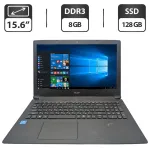 Ноутбук Acer Aspire 3 A315-33 / 15.6" (1366x768) TN / Intel Pentium N3710 (4 ядра по 1.6 - 2.56 GHz) / 8 GB DDR3 / 128 GB SSD / Intel Graphics / WebCam б/в