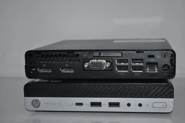 Неттоп HP ProDesk 600 G3 Mini PC USFF / Intel Core i3-7100T (2 (4) ядра по 3.4 GHz) / 12 GB DDR4 / 500 GB SSD / Intel HD Graphics 630 / Windows 11 Pro б/в - зображення 6