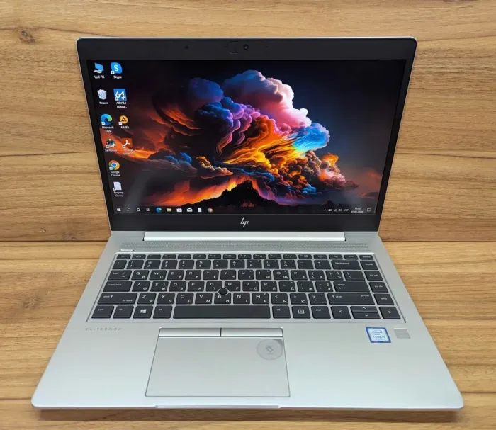 Ультрабук HP EliteBook 840 G6 / 14" (1920x1080) IPS / Intel Core i5-8265U (4 (8) ядра по 1.6 - 3.9 GHz) / 8 GB DDR4 / 256 GB SSD / Intel UHD Graphics 620 / WebCam / TouchID / Windows 10 б/в - зображення 2