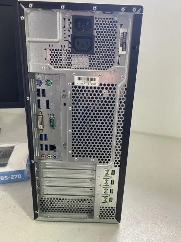 Комплект ПК: комп'ютер Fujitsu Esprimo P756 E90+ Tower / Intel Core i5-6400 (4 ядра по 2.7 - 3.3 GHz) / 8 GB DDR4 / 128 GB SSD + 500 GB HDD / Intel HD Graphics 530 +Монітор LG 24EB23PM / 24" (1920x1080) TN б/в - зображення 6