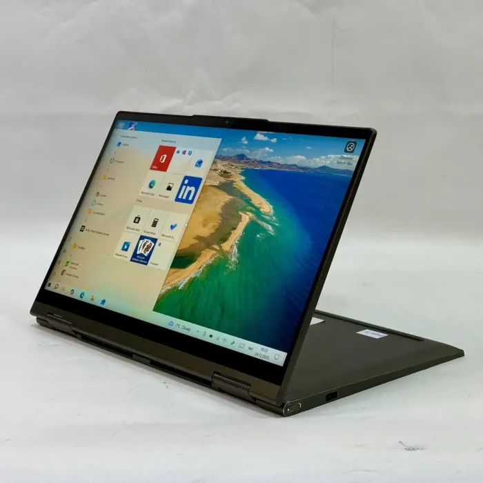 Ноутбук-трансформер Б-клас Lenovo Yoga 7 14ITL5 / 14" (1920x1080) IPS Touch / Intel Core i5-1135G7 (4 (8) ядра по 2.4 - 4.2 GHz) / 12 GB DDR4 / 256 GB SSD / Intel Iris Xe Graphics / WebCam / Windows 10 Home б/в - зображення 4