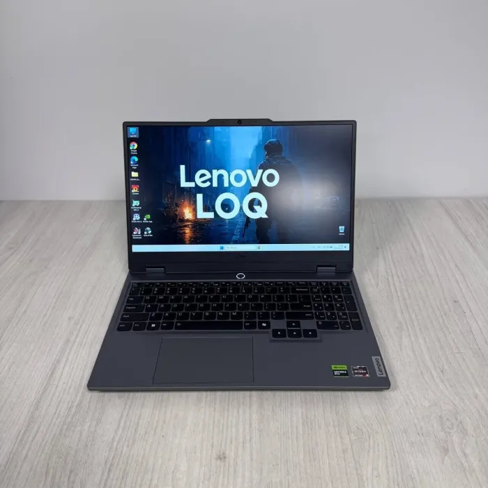 Ігровий ноутбук Lenovo LOQ 15ARP9 / 15,6" (1920x1080) IPS / AMD Ryzen 5 7235HS (4 (8) ядра по 3,2 - 4,2 ГГц) / 12 ГБ DDR5 / 512 ГБ SSD NVMe / nVidia GeForce RTX 4050, 6 ГБ GDDR6, 96-біт / Веб-камера б/в - зображення 2