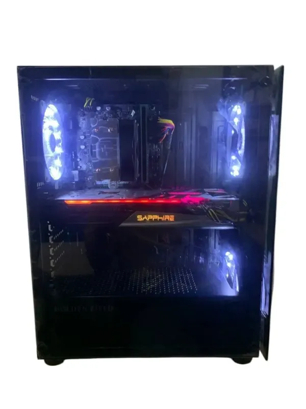 Ігровий ПК Golden Field 1099B Tower / Intel Core i7-10700 (8 (16) ядер 2,9 - 4,8 ГГц) / 16 ГБ DDR4 / 512 ГБ SSD M.2 / AMD Radeon RX 5700 XT, 8 ГБ GDDR6, 256-біт / Win 11 Home б/в - зображення 4