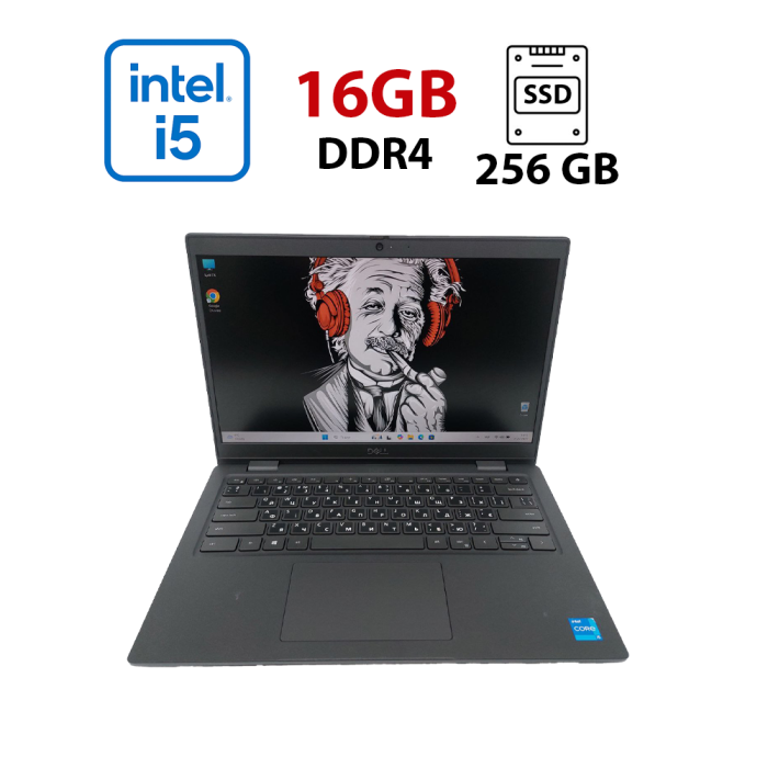 Ультрабук Dell Latitude 3420 / 14" (1920х1080) IPS / Intel Core i5-1145G7 (4 (8) ядра по 2.6 - 4.4 GHz) / 16 GB DDR4 / 256 GB SSD / Intel Iris Xe Graphics / WebCam б/в - изображение 1