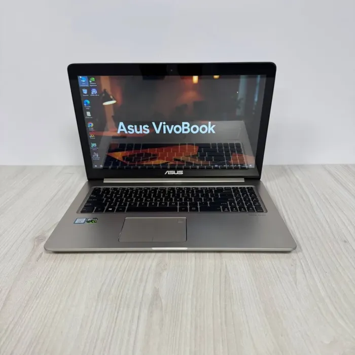 Ігровий ультрабук Б-клас Asus VivoBook Pro 15 N580VD / 15.6" (3840x2160) IPS Touch / Intel Core i7-7700HQ (4 (8) ядра по 2.8 - 3.8 GHz) / 16 GB DDR4 / 256 GB SSD NVMe / nVidia GeForce GTX 1050, 4 GB GDDR5, 128-bit / WebCam б/в - зображення 2