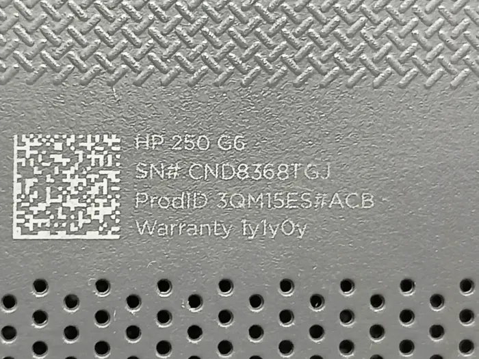 Ноутбук Б-клас HP 250 G6 / 15.6" (1920x1080) TN / Intel Core i5-7200U (2 (4) ядра по 2.5 - 3.1 GHz) / 8 GB DDR4 / 256 GB SSD M.2 / Intel HD Graphics 620 / WebCam б/в - зображення 9