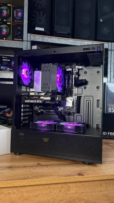 Збірка під замовлення: ігровий ПК 1stPlayer Mi7 Pro Tower / AMD Ryzen 5 5600 (6 (12) ядер по 3.5 - 4.4 GHz) / 32 GB DDR4 / 1000 GB SSD M.2 / nVidia GeForce RTX 4060, 8 GB GDDR6, 128-bit / 750W - зображення 4