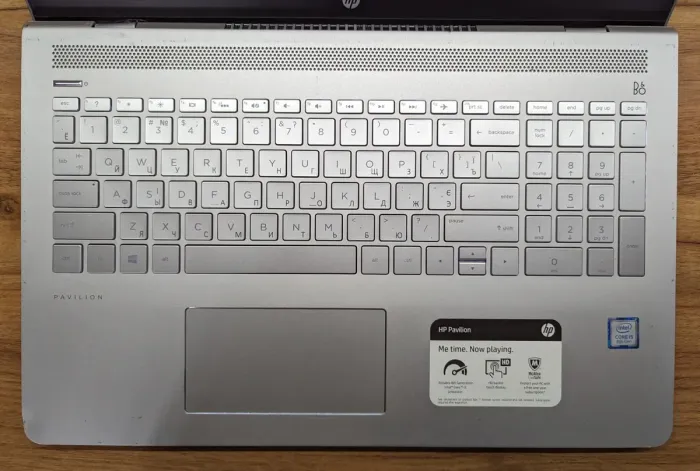 Ноутбук Б-клас HP Pavilion 15-cc123c / 15.6" (1366x768) TN Touch / Intel Core i5-8250U (4 (8) ядра по 1.6 - 3.4 GHz) / 8 GB DDR4 / 240 GB SSD / Intel HD Graphics 620 / WebCam / Windows 10 б/в - зображення 6