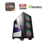Ігровий ПК Forsage GameMax Aero Mini Black / AMD Ryzen 5 5500 (6 (12) ядер по 3,6 - 4,2 ГГц) / 8 ГБ DDR4 / 480 ГБ SSD / nVidia GeForce GTX 1060, 6 ГБ GDDR5, 192-б