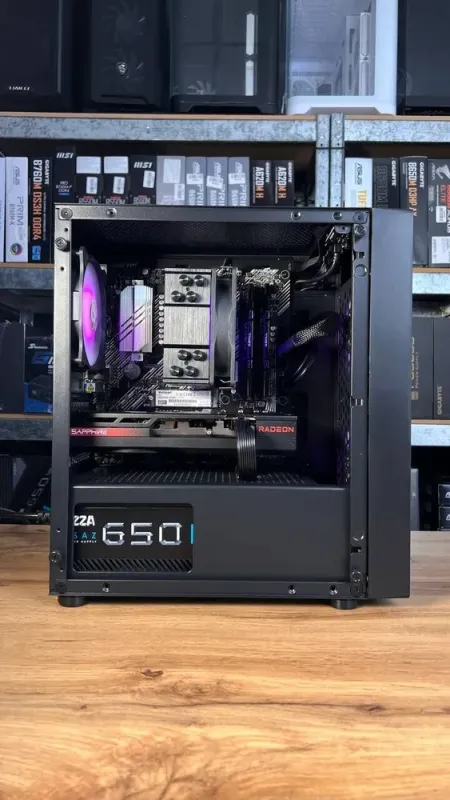 Збірка під замовлення: ігровий ПК ProLogix E102 Tempered Glass and Mesh Black Tower / AMD Ryzen 7 5700X (8 (16) ядер по 3.4 - 4.6 GHz) / 16 GB DDR4 / 512 GB SSD M.2 / AMD Radeon RX 7600, 8 GB GDDR6, 128-bit / 650W б/в - зображення 8