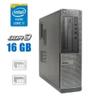 Комп'ютер Б-клас Dell OptiPlex 390 DT / Intel Core i7-2600 (4 (8) ядра по 3.4 - 3.8 GHz) / 16 GB DDR3 / 120 GB SSD + 500 GB HDD / Intel HD Graphics 2000 / DVD-ROM б/в