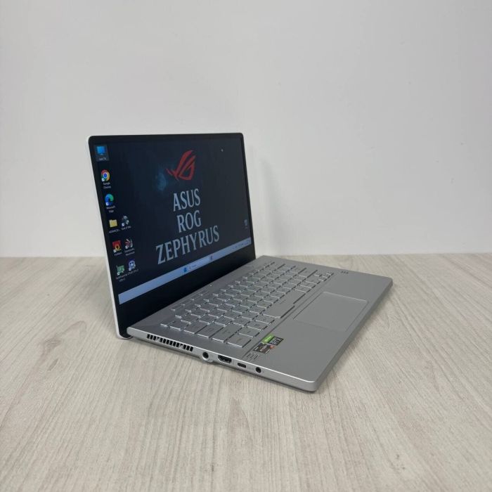 Ігровий ноутбук Asus ROG Zephyrus G14 GA401QM / 14" (1920x1080) IPS / AMD Ryzen 7 5800HS (8 (16) ядер по 2,8 - 4,4 ГГц) / 16 ГБ DDR4 / 512 ГБ SSD / nVidia GeForce RTX 3060, 6 ГБ GDDR6, 192-біт б/в - изображение 5