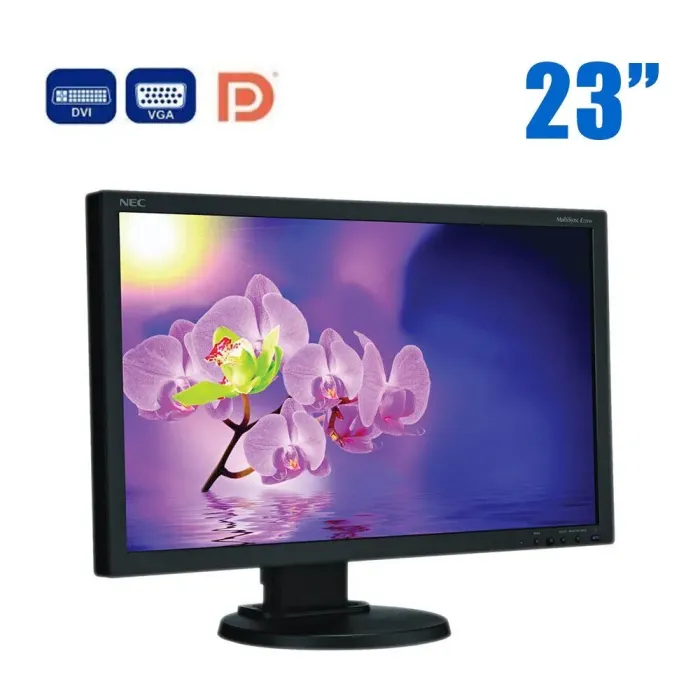 Монітор NEC MultiSync E231W / 23" (1920x1080) TN / VGA, DVI, DisplayPort / VESA 100x100 б/в - зображення 1