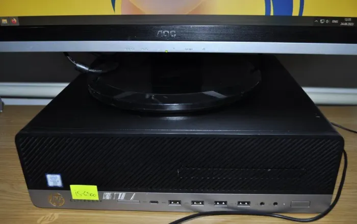 Комплект ПК: HP EliteDesk 800 G3 SFF / Intel Core i5-6500 (4 ядра по 3.2 - 3.6 GHz) / 8 GB DDR4 / 240 GB SSD NEW / Intel HD Graphics 530 + Монітор Б-клас 22" (1680x1050) TN / VGA / Різні бренди б/в - зображення 5