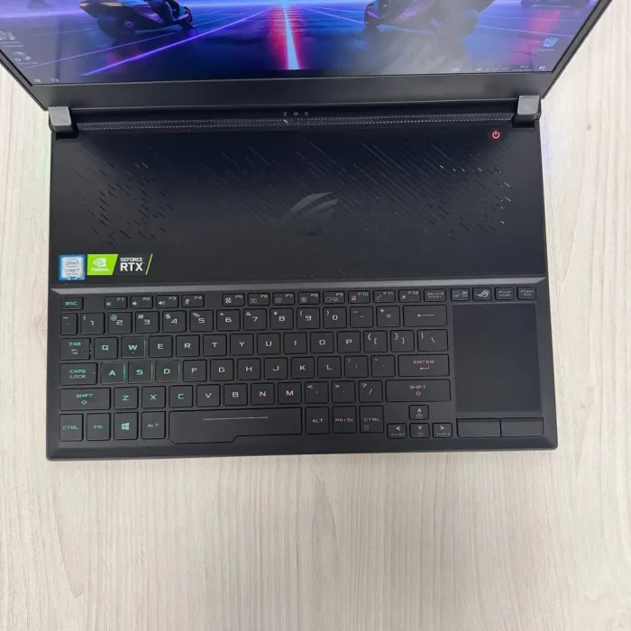 Ігровий ноутбук Б-клас Asus ROG Zephyrus S15 GX531GW / 15.6" (1920x1080) IPS / Intel Core i7-8750H (6 (12) ядер по 2.2 - 4.1 GHz) / 16 GB DDR4 / 512 GB SSD NVMe / nVidia GeForce RTX 2070 Max-Q, 8 GB GDDR6, 256-bit / WebCam б/в - зображення 7