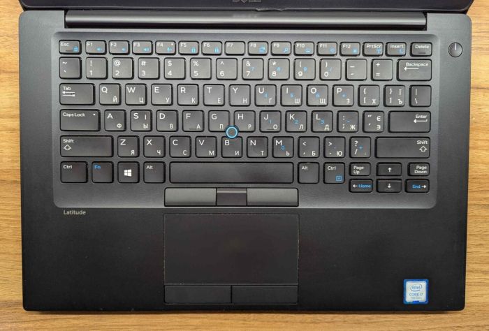 Ультрабук Б-клас Dell Latitude 7480 / 14" (1920x1080) IPS / Intel Core i7-7600U (2 (4) ядра по 2.8 - 3.9 GHz) / 8 GB DDR4 / 256 GB SSD / Intel HD Graphics 620 / WebCam / HDMI / Windows 10 б/в - зображення 4