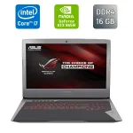Ігровий ноутбук Б-класу Asus ROG G752VT-DH72 / 17,3" (1920x1080) IPS / Intel Core i7-6700HQ (4 (8) ядра по 2,6 - 3,5 ГГц) / 16 ГБ DDR4 / 128 ГБ SSD + 1000 ГБ HDD / nVidia GeForce GTX 965M, 2 ГБ GDDR5, 128-біт / WebCam / HDMI б/в