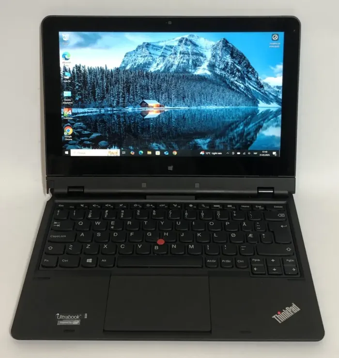 Нетбук-трансформер Б-клас Lenovo ThinkPad Helix / 11.6" (1920x1080) IPS Touch / Intel Core i5-3427U (2 (4) ядра по 1.8 - 2.8 GHz) / 4 GB DDR3 / 180 GB SSD / Intel HD Graphics 4000 / WebCam / Win 10 Pro / 2x АКБ б/в - зображення 2