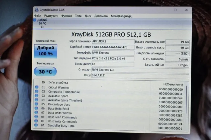 Ультрабук Lenovo ThinkPad T470 / 14" (1366x768) TN / Intel Core i5-6300U (2 (4) ядра 2.4 - 3.0 GHz) / 32 GB DDR4 / 512 GB SSD / Intel HD Graphics 520 / WebCam / Windows 11 Pro б/в - зображення 13