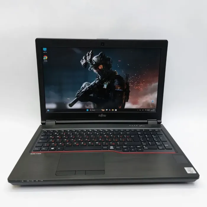 Мобільна робоча станція Fujitsu Celsius H7510 / 15.6" (1920x1080) IPS / Intel Core i7-10850H (6 (12) ядер по 2.7 - 5.1 GHz) / 32 GB DDR4 / 512 GB SSD / Quadro T1000, 4 GB GDDR6, 128-bit / WebCam / HDMI б/в - зображення 2