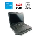 Захищений ноутбук Dell Latitude 5414 Rugged / 14" (1920x1080) IPS Touch / Intel Core i5-6300U (2 (4) ядра по 2.4 - 3.0 GHz) / 8 GB DDR4 / 256 GB SSD / Intel HD Graphics 520 / WebCam б/в
