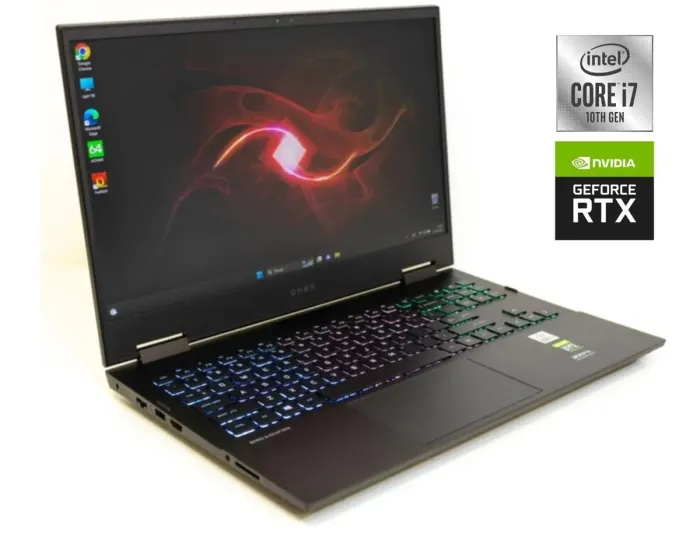 Ігровий ноутбук Б-клас HP Omen 15-ek1013dx / 15.6" (1920x1080) IPS / Intel Core i7-10750H (6 (12) ядер по 2.6 - 5.0 GHz) / 16 GB DDR4 / 1000 GB SSD / nVidia GeForce RTX 3070, 8 GB GDDR6, 256-bit / WebCam б/в - зображення 1