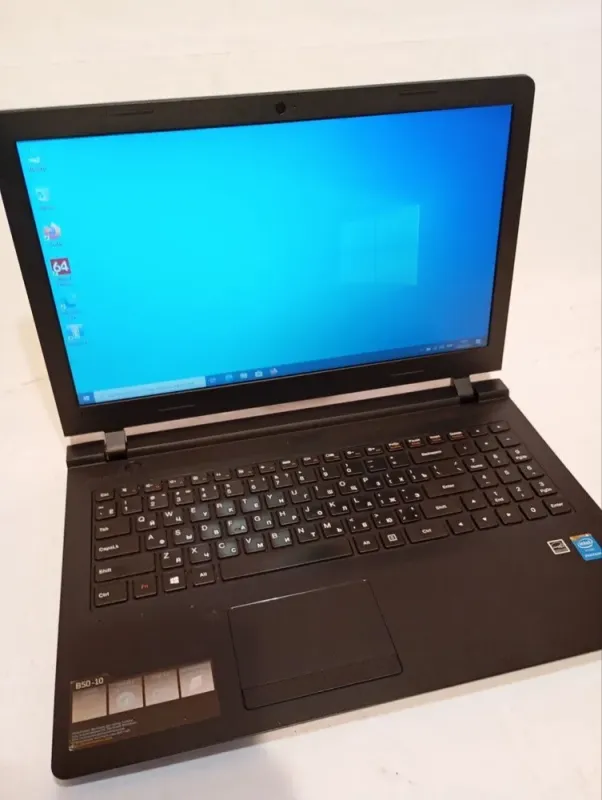 Ноутбук Б-клас Lenovo IdeaPad B50-10 / 15.6" (1366x768) TN / Intel Pentium N3540 (4 ядра по 2.16 - 2.66 GHz) / 8 GB DDR3 / 120 GB SSD / Intel HD Graphics / WebCam б/в - зображення 2