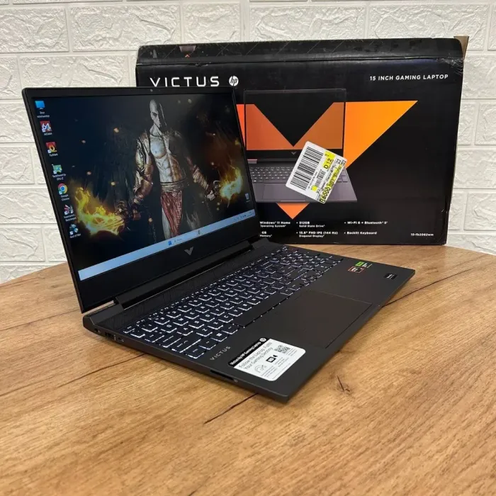 Ігровий ноутбук HP Victus 15-fb2082wm / 15.6" (1920x1080) IPS / AMD Ryzen 5 8645HS (6 (12) ядер по 4.3 - 5.0 GHz) / 16 GB DDR5 / 512 GB SSD / nVidia GeForce RTX 4050, 6 GB GDDR6, 96-bit / WebCamб/в - зображення 4