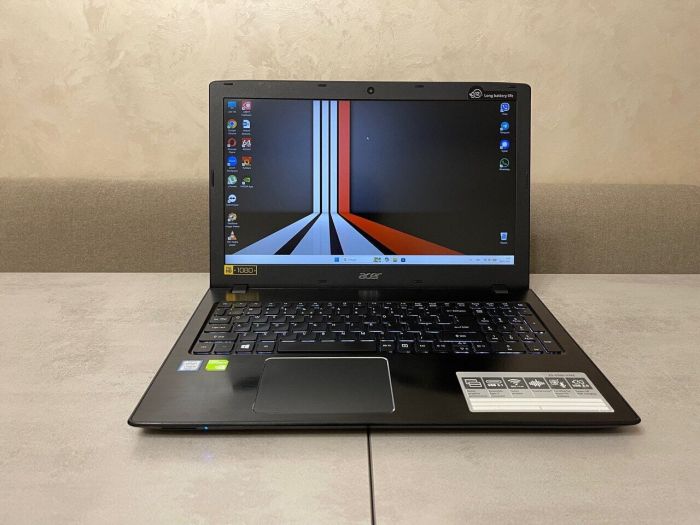 Ноутбук Б-клас Acer Aspire E5-576G-5762 / 15.6" (1920x1080) IPS / Intel Core i5-8250U (4 (8) ядра по 1.6 - 3.4 GHz) / 16 GB DDR3 / 240 GB SSD M.2 / nVidia GeForce MX150, 2 GB GDDR5, 64-bit / WebCam / DVD-ROM б/в - изображение 2