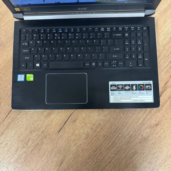 Ноутбук Acer Aspire A515-51G / 15.6" (1920x1080) IPS / Intel Core i5-8250U (4 (8) ядра по 1.6 - 3.4 GHz) / 8 GB DDR4 / 256 GB SSD / nVidia GeForce MX150, 2 GB GDDR5, 64-bit / WebCam б/в - зображення 7