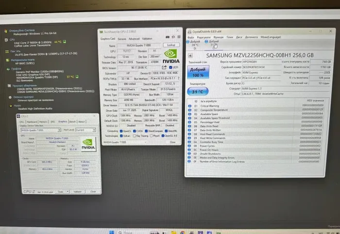 Мобільна робоча станція Б-класу HP ZBook 17 G6 / 17,3" (1920x1080) IPS / Intel Core i7-9750H (6 (12) ядер по 2,6 - 4,5 ГГц) / 16 ГБ DDR4 / 256 ГБ SSD + 256 ГБ SSD / nVidia Quadro T1000, 4 ГБ GDDR5, 128-біт / WebCam б/в - зображення 10