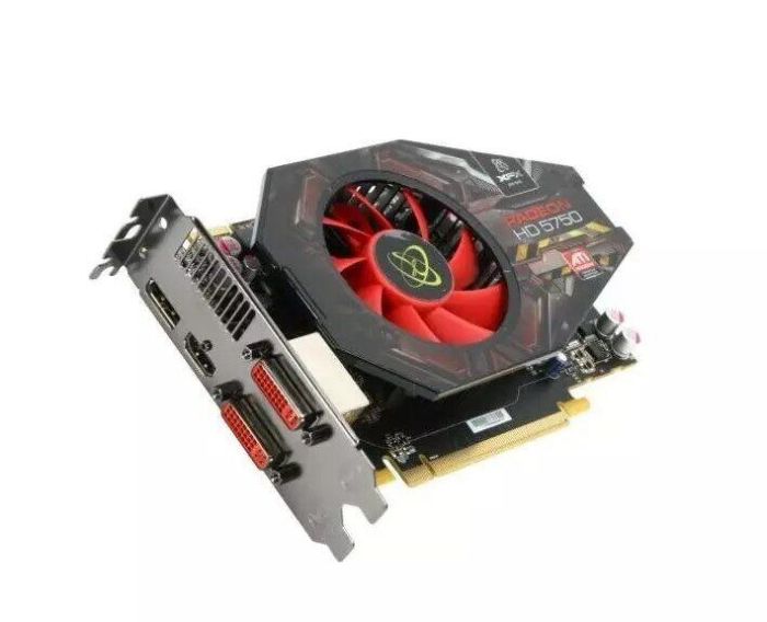 Дискретна відеокарта ATI Radeon HD 5750, 1 GB GDDR5, 128-bit / 1x HDMI, 1x DisplayPort, 2x DVI б/в - зображення 1