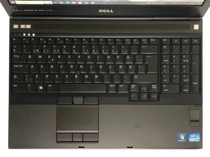 Мобільна робоча станція Б-клас Dell Precision M4700 / 15.6" (1920x1080) TN / Intel Core i7-3740QM (4 (8) ядра по 2.7 - 3.7 GHz) / 8 GB DDR3 / 256 GB SSD / nVidia Quadro K2000M, 2 GB DDR3, 128-bit / WebCam / DVD-ROM / Win 10 Pro б/в - зображення 8