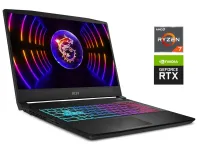 Ігровий ноутбук MSI Katana A15 AI B8VF-448US / 15.6" (1920x1080) IPS / AMD Ryzen 7 8845HS (8 (16) ядер по 3.8 - 5.1 GHz) / 32 GB DDR5 / 1000 GB SSD / nVidia GeForce RTX 4060, 8 GB GDDR6, 128-bit / WebCam / Win 11 б/в