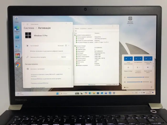 Ультрабук Toshiba Tecra X40-E / 14" (1920x1080) IPS Touch / Intel Core i5-8250U (4 (8) ядра по 1.6 - 3.4 GHz) / 8 GB DDR3 / 256 GB SSD / Intel UHD Graphics 620 / WebCam / Win 10 Pro б/в - зображення 19