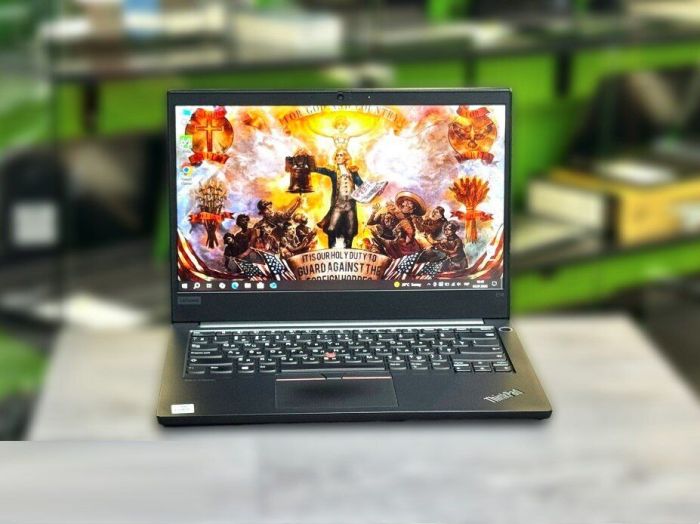 Ноутбук Lenovo ThinkPad E14 / 14" (1920x1080) IPS / Intel Core i5-10210U (4 (8) ядра по 1.6 - 4.2 GHz) / 16 GB DDR4 / 256 GB SSD M.2 / Intel UHD Graphics / WebCam / Win 10 Pro б/в - зображення 2