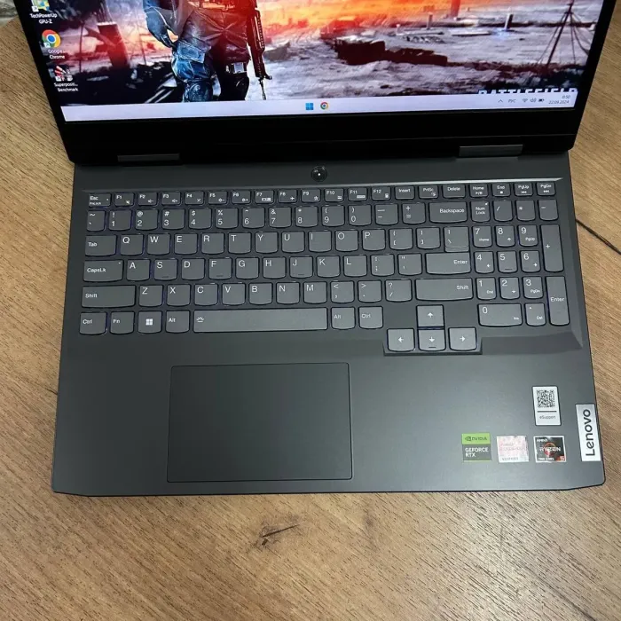 Ігровий ноутбук Lenovo IdeaPad Gaming 3 15ARH7 / 15.6" (1920x1080) IPS / AMD Ryzen 5 7535HS (6 (12) ядер по 3.3 - 4.55 GHz) / 8 GB DDR5 / 512 GB SSD / nVidia GeForce RTX 2050, 4 GB GDDR6, 64-bit / WebCam б/в - зображення 7