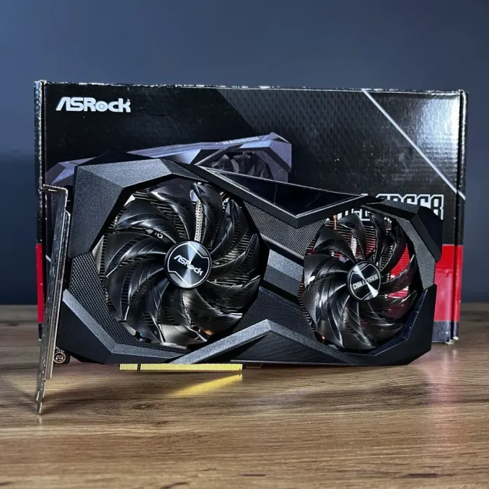 Дискретна відеокарта ASRock Radeon RX 6600 Challenger D, 8 GB GDDR6, 128-bit / 1x HDMI, 3x DisplayPort / Коробка / (RX6600 CLD 8G) б/в - зображення 2