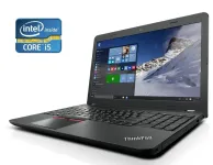 Ноутбук Б-клас Lenovo ThinkPad E560 / 15.6" (1366x768) TN / Intel Core i5-6200U (2 (4) ядра по 2.3 - 2.8 GHz) / 4 GB DDR3 / 128 GB SSD / Intel HD Graphics 520 / WebCam б/в