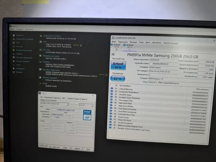 Моноблок Dell OptiPlex 5260 AIO / 21.5" (1920x1080) IPS / Intel Core i5-8500 (6 ядер по 3.0 - 4.1 GHz) / 16 GB DDR4 / 256 GB SSD + 500 GB HDD / Intel UHD Graphics 630 / WebCam б/в - зображення 6