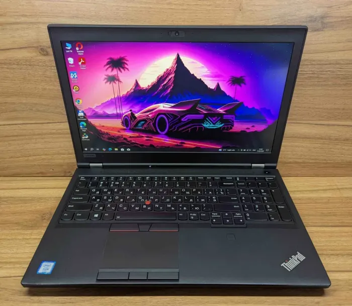Мобільна робоча станція Lenovo ThinkPad P52 / 15.6" (1920x1080) IPS / Intel Xeon E-2176M (6 (12) ядер по 2.7 - 4.4 GHz) / 32 GB DDR4 / 512 GB SSD / nVidia Quadro P2000, 4 GB GDDR5, 128-bit / WebCam / TouchID / Windows 10 б/в - зображення 2