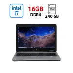 Ноутбук Б-клас HP ProBook 650 G2 / 15.6" (1920x1080) TN / Intel Core i7-6600U (2 (4) ядра по 2.6 - 3.4 GHz) / 16 GB DDR4 / 240 GB SSD / Intel HD Graphics 520 / WebCam б/в