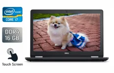 Ноутбук Dell Latitude E5570 / 15.6" (1920x1080) IPS Touch / Intel Core i7-6600U (2 (4) ядра по 2.6 - 3.4 GHz) / 16 GB DDR4 / 512 GB SSD / AMD Radeon R7 M360, 2 GB DDR3, 64-bit / WebCam / Windows 10 б/в