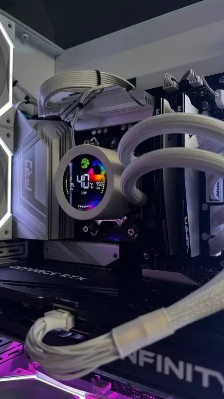 Збірка під замовлення:: комп'ютер GameMax Infinity Pro White Tower / AMD Ryzen 7 7700 (8 (12) ядер по 3,8 - 5,3 ГГц) / 32 ГБ DDR5 / 2000 ГБ SSD M.2 / nVidia GeForce RTX 5070, 12 ГБ GDDR7, 192-біт / 850 Вт - зображення 9