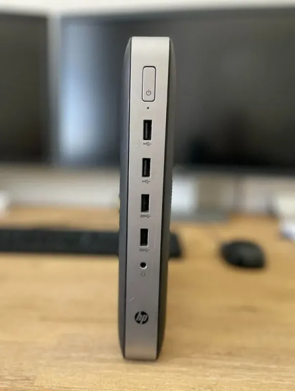 Неттоп HP t630 Thin Client USFF / AMD G-Series GX-420GI (4 ядра по 2.0 - 2.2 GHz) / 8 GB DDR4 / 128 GB SSD / AMD Radeon R7E / USB 3.0 / DisplayPort б/в - зображення 2