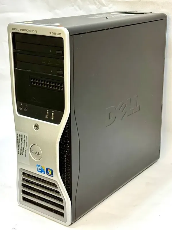 Комп'ютер Dell Precision T3500 Tower / Intel Xeon W3530 (4 (8) ядер по 2.8 - 3.06 GHz) / 6 GB DDR3 / 250 GB HDD + 250 GB HDD / nVidia Quadro FX 1800, 768 MB GDDR3, 192-bit / DVD-ROM / 525W б/в - зображення 4