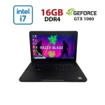 Ігровий ноутбук Б-класу Razer Blade 14 RZ09-0195 / 14" (1920x1080) IPS / Intel Core i7-7700HQ (4 (8) ядра по 2,8 - 3,8 ГГц) / 16 ГБ DDR4 / 512 ГБ SSD NVMe / nVidia GeForce GTX 1060, 6 ГБ GDDR5, 192-біт / Веб-камера б/в